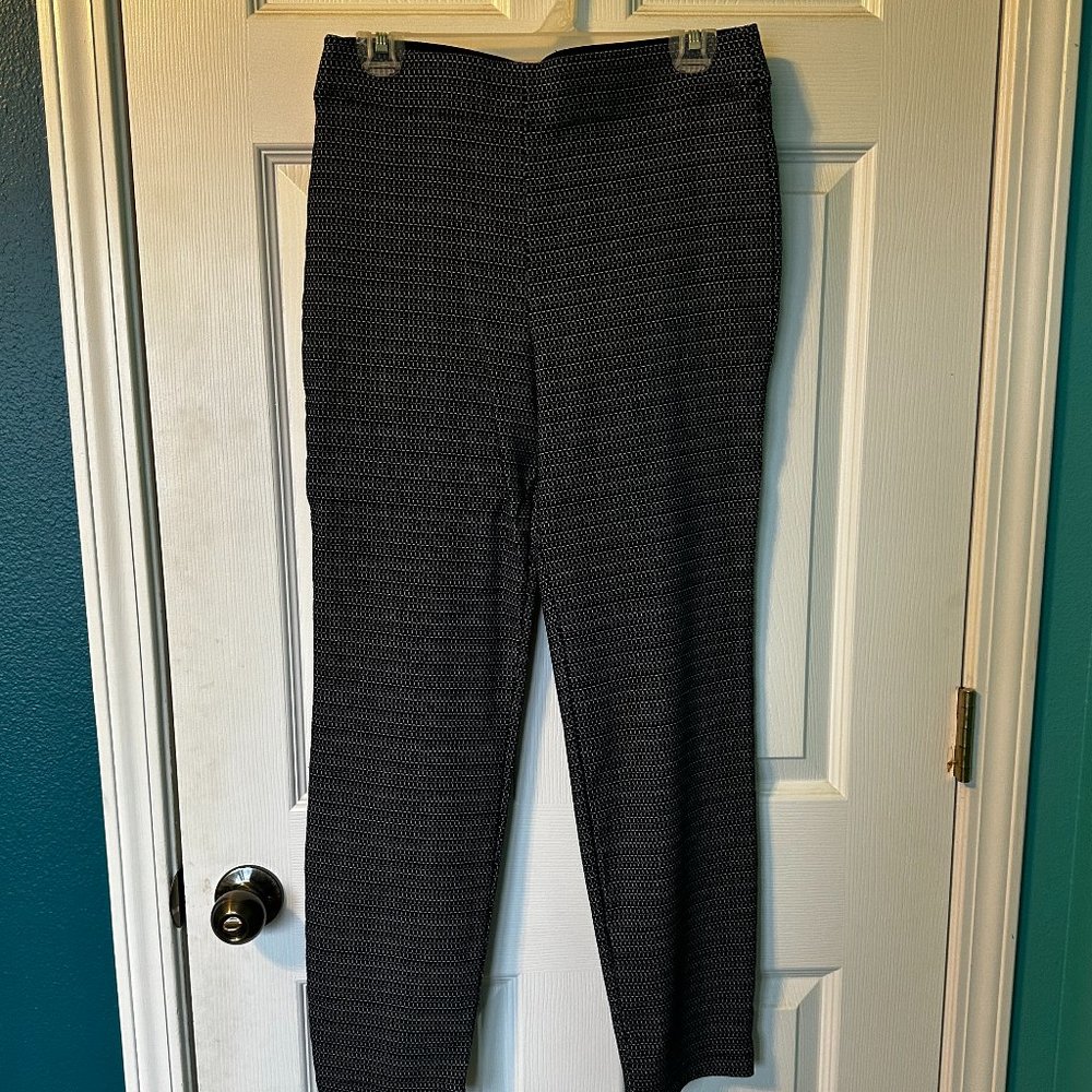 Navy stretchy slim fit dress pants